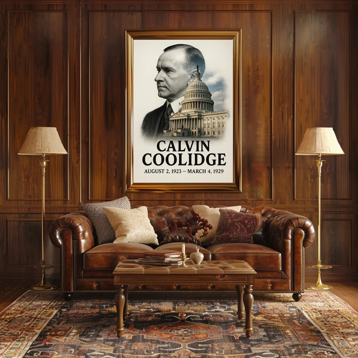 Calvin Coolidge 30th President of the United States Reflections Poster