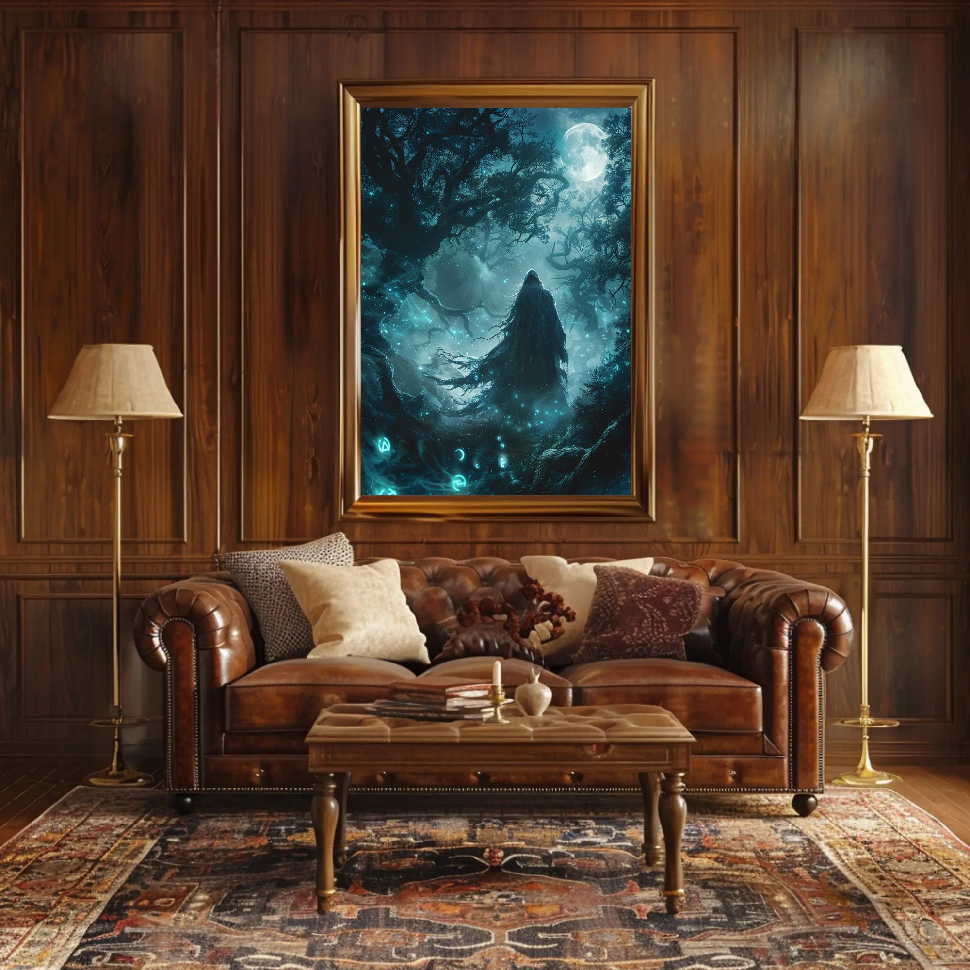 Enchanted Nocturne Art Poster for Home Decor and Wanderlust Enthusiasts PosterGoat