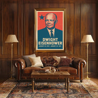 Eisenhower Nostalgic Patriotic Retro Poster