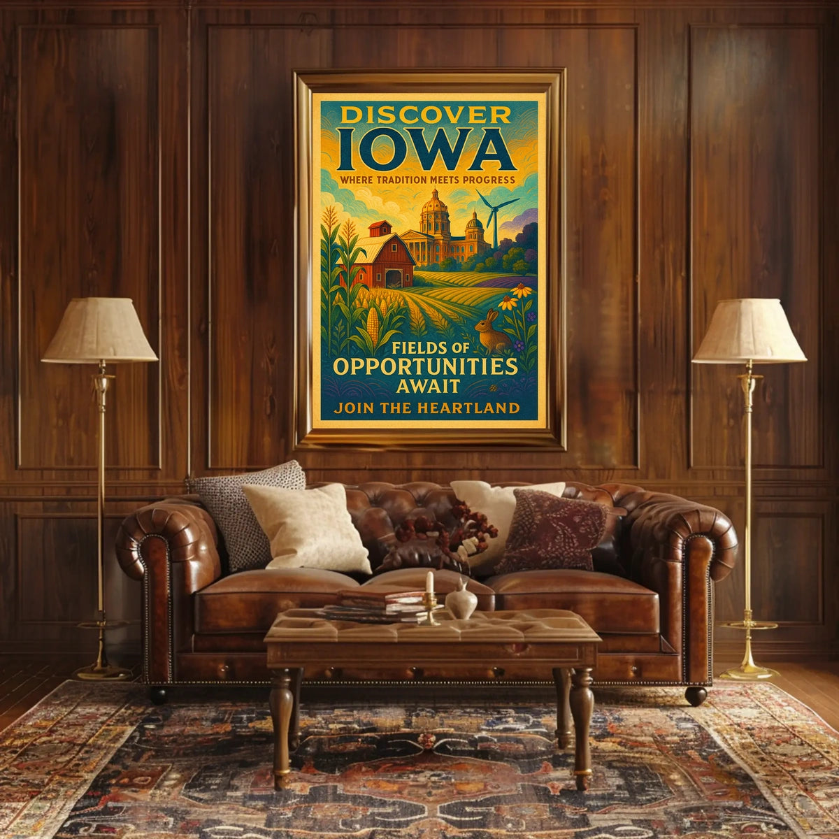 Discover Iowa Fields of Opportunities Poster