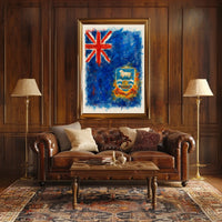 Falkland Islands Flag Art Poster