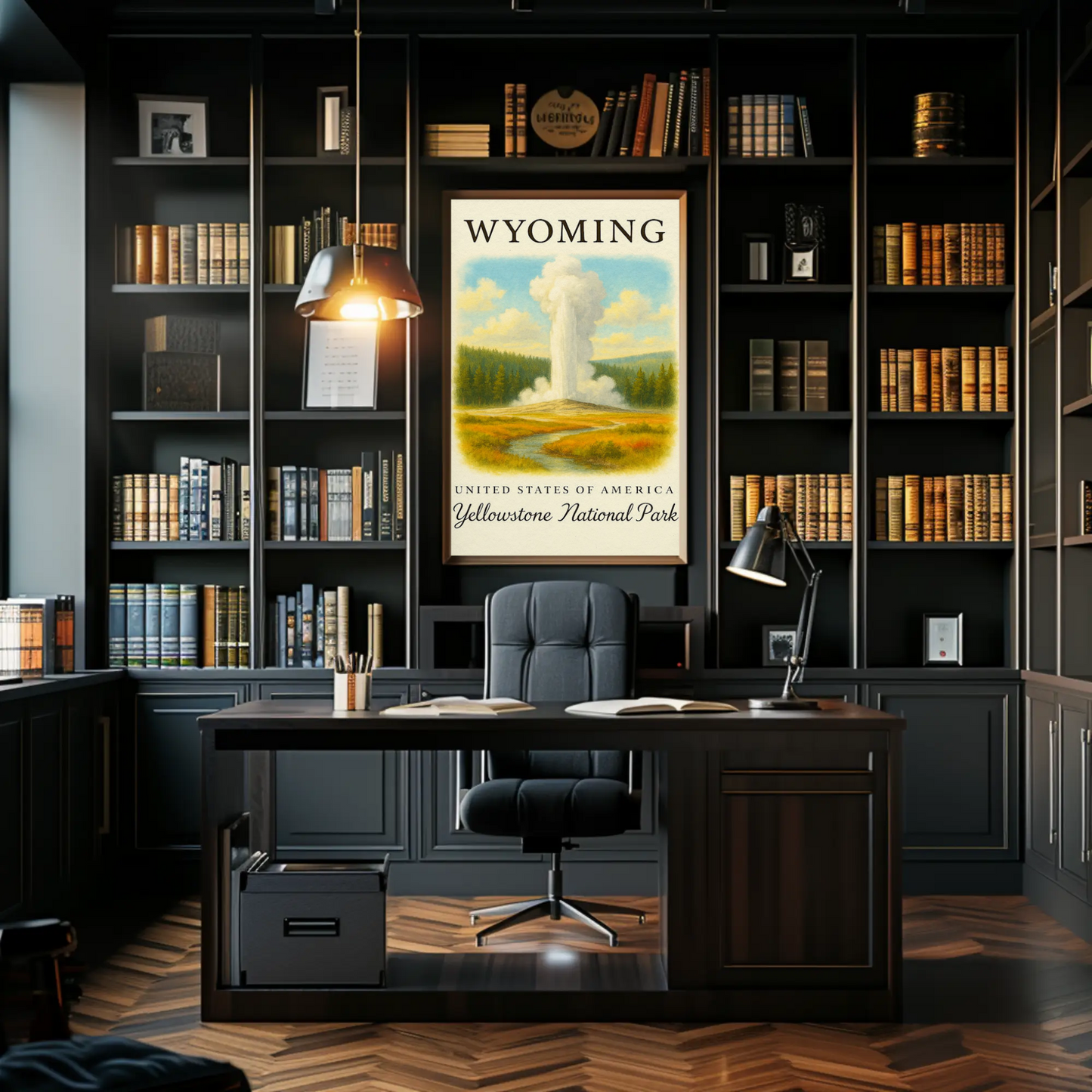 Wyoming Yellowstone National Park United States Travel Poster
