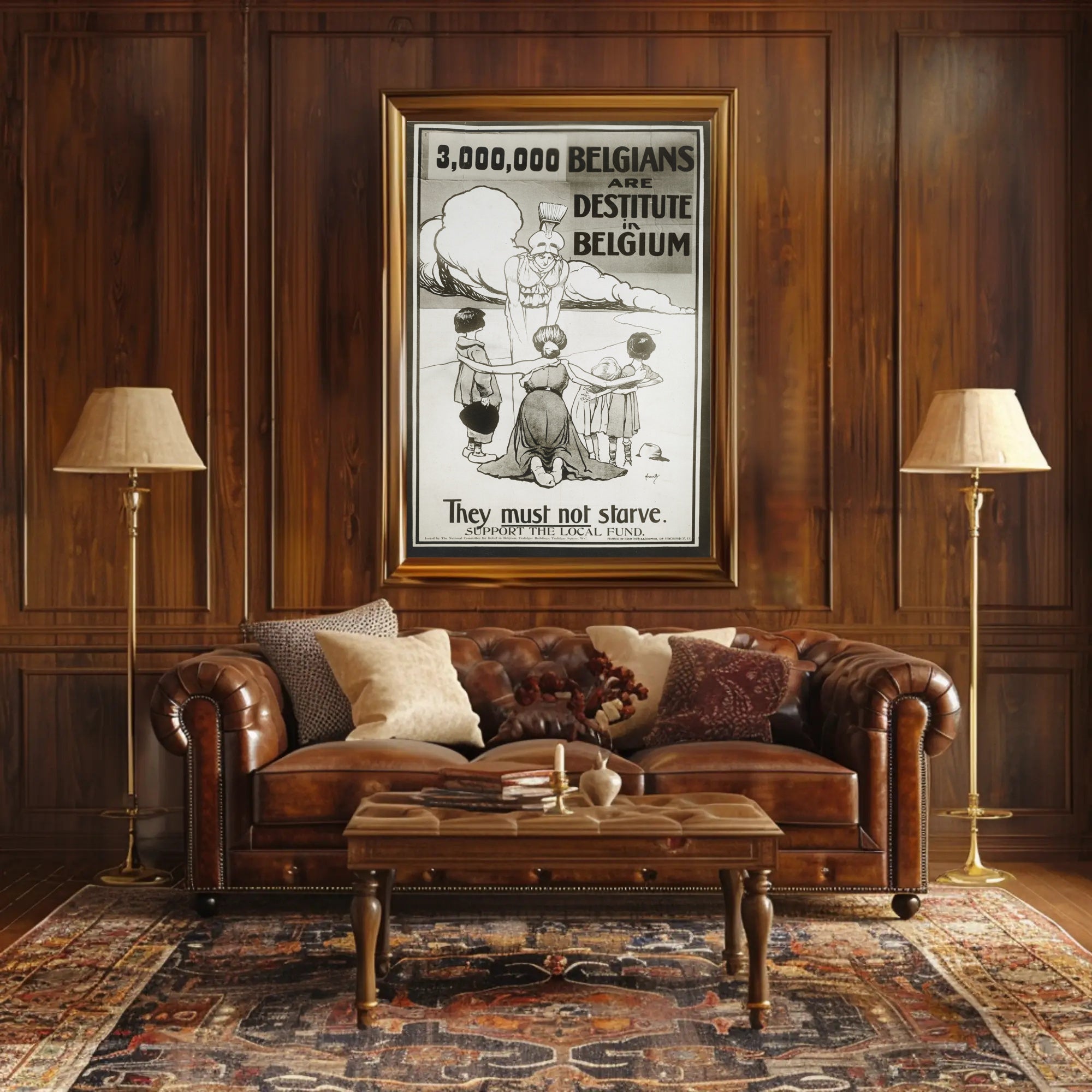 Belgium Relief Effort Compassionate Propaganda Poster PosterGoat