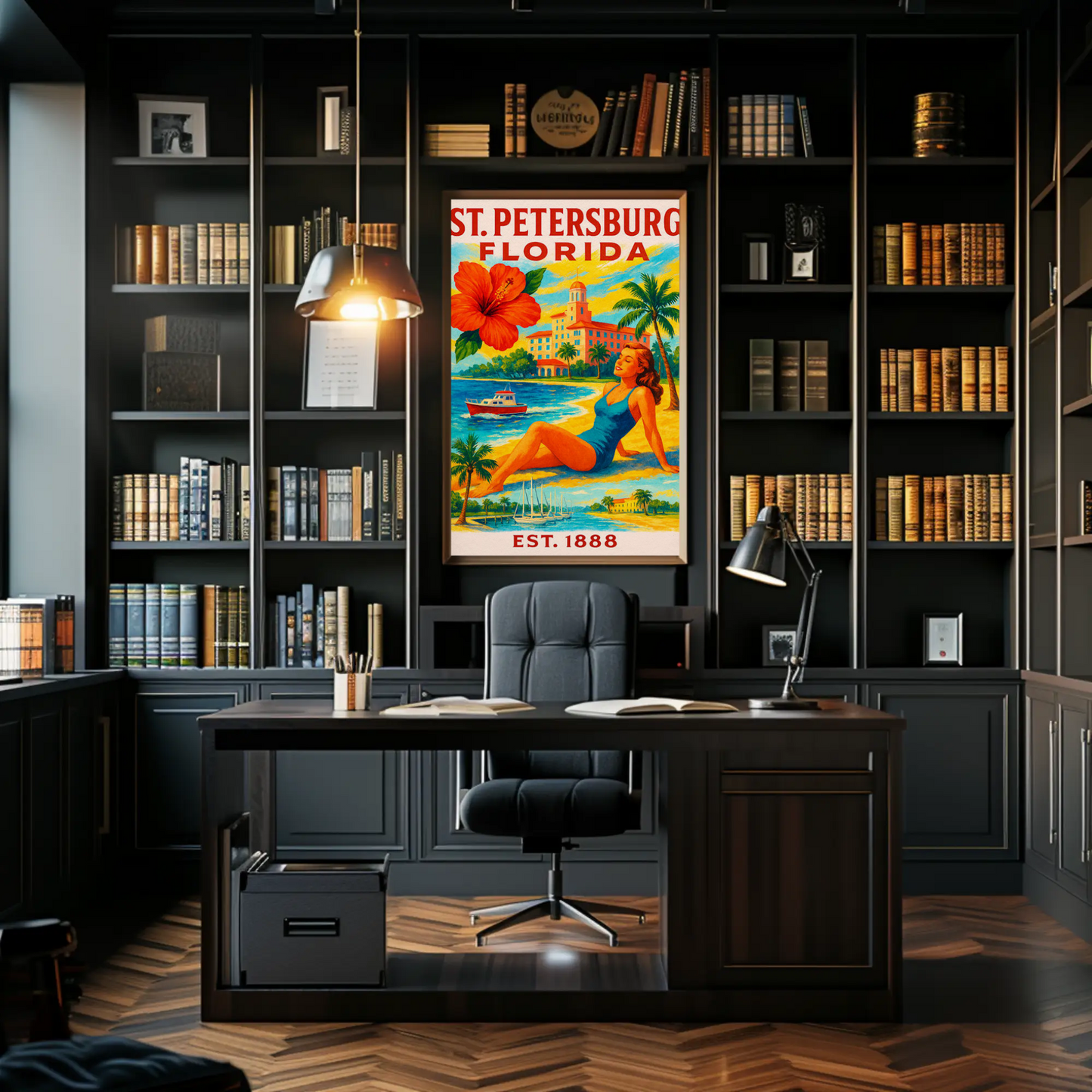 St Petersburg Florida Beach Resort Sunshine Girl Poster
