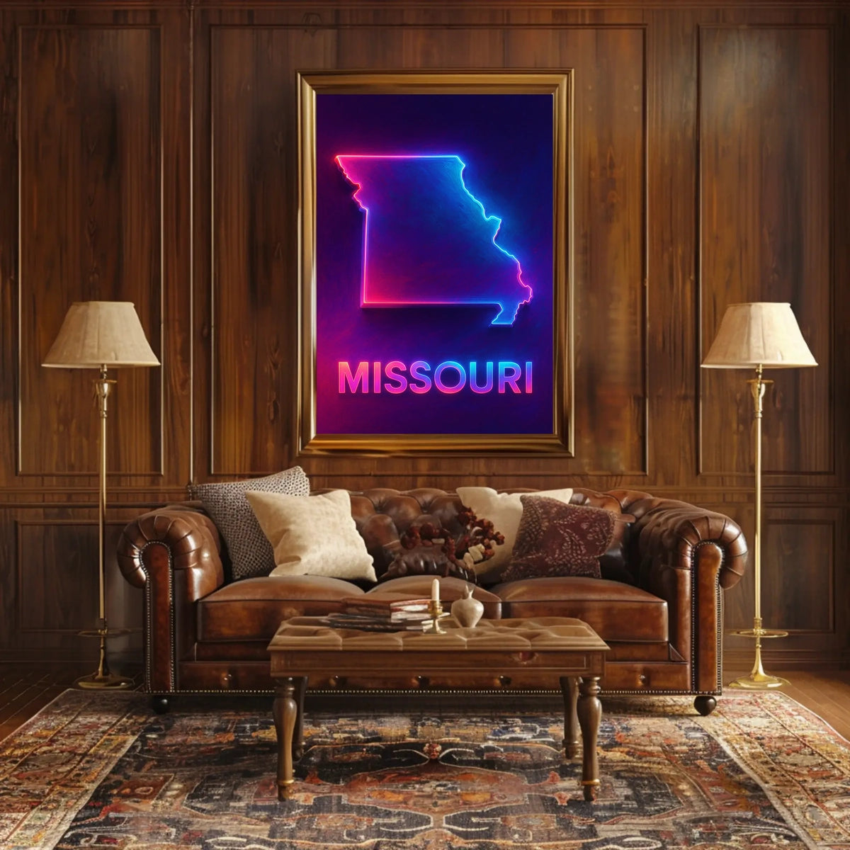Neon Missouri Poster