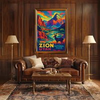 Zion National Park Utah Poster