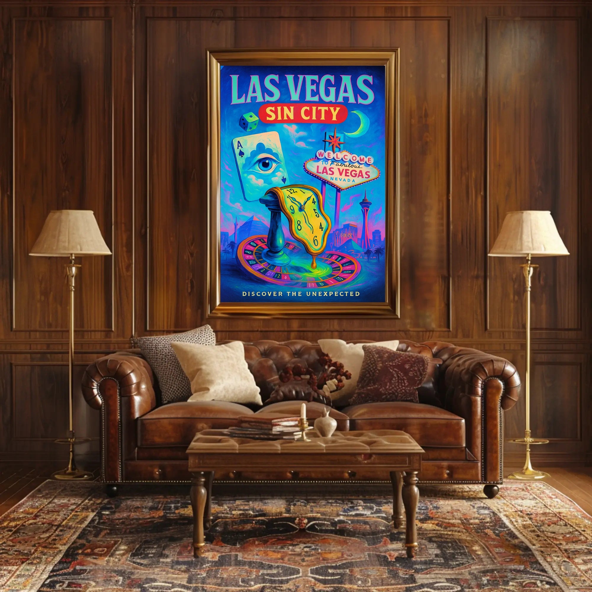 Las Vegas Sin City Poster PosterGoat