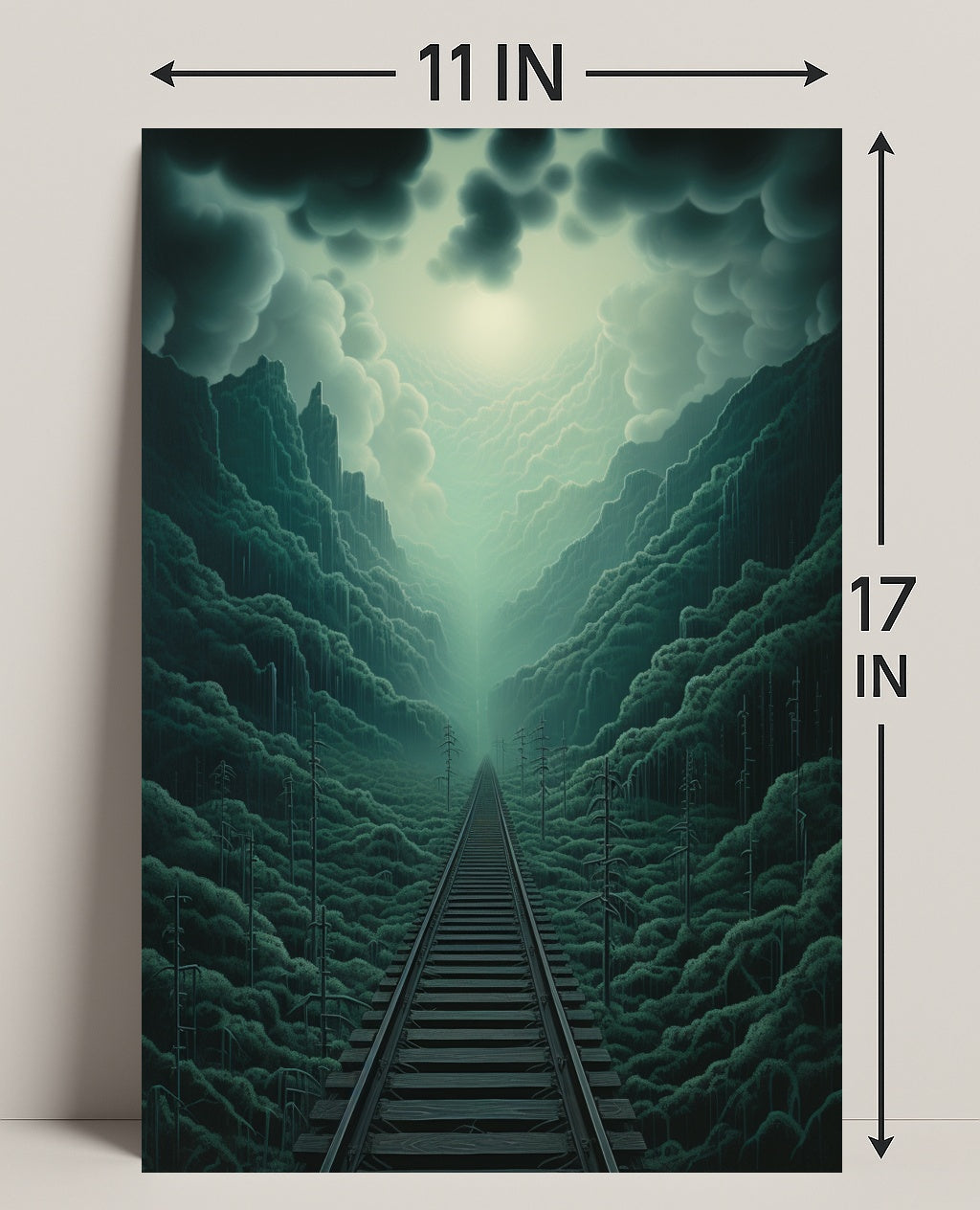 Journey Through The Misty Mountains Poster