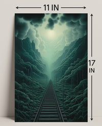 Journey Through The Misty Mountains Poster