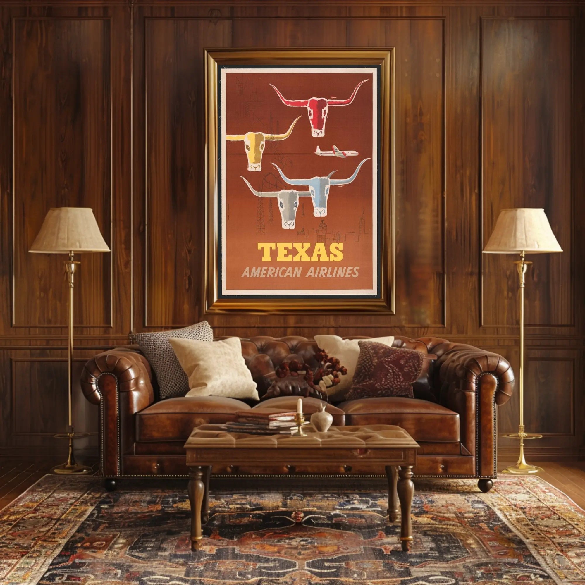 Texas Travel Poster PosterGoat