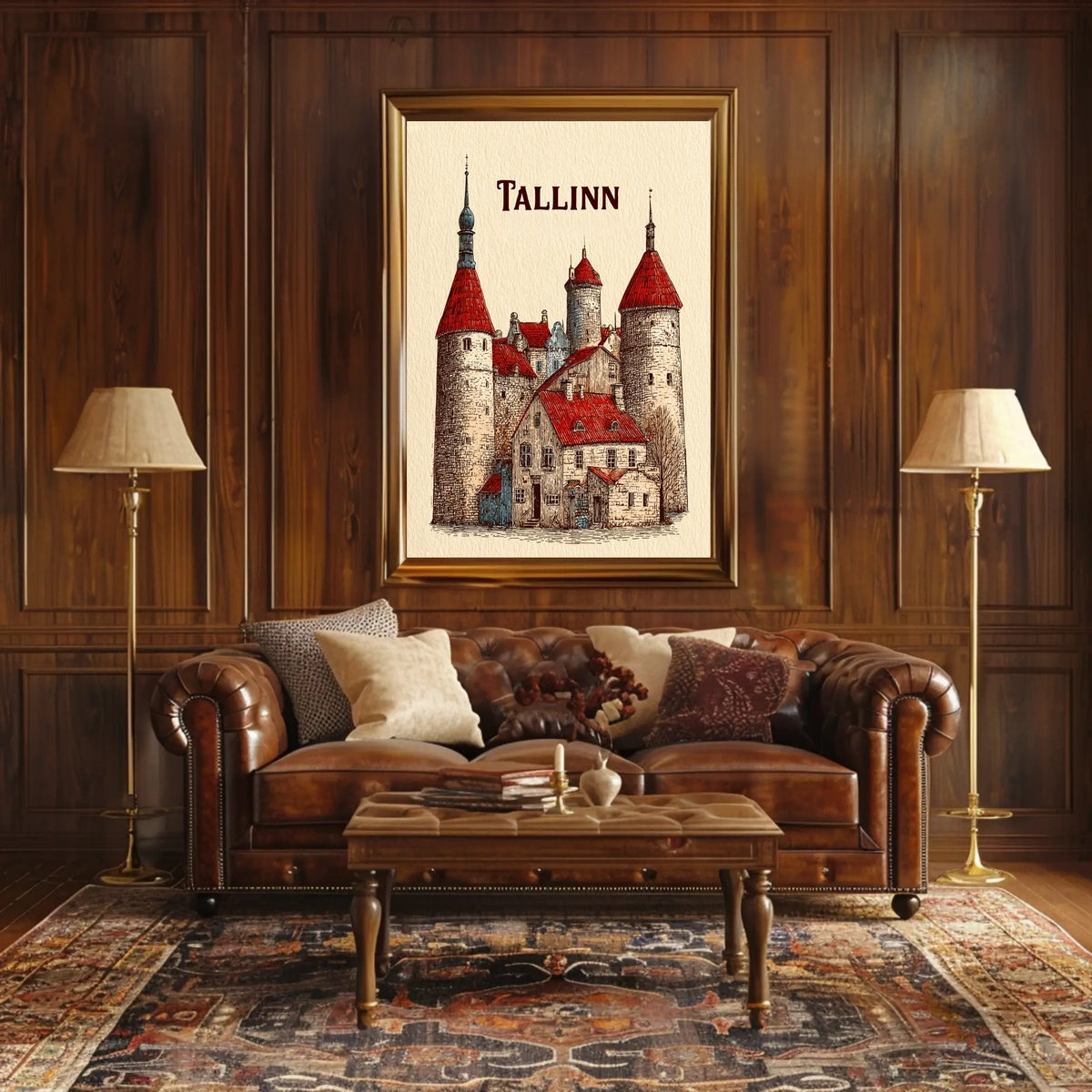 Tallinn A Historic Cityscape Poster