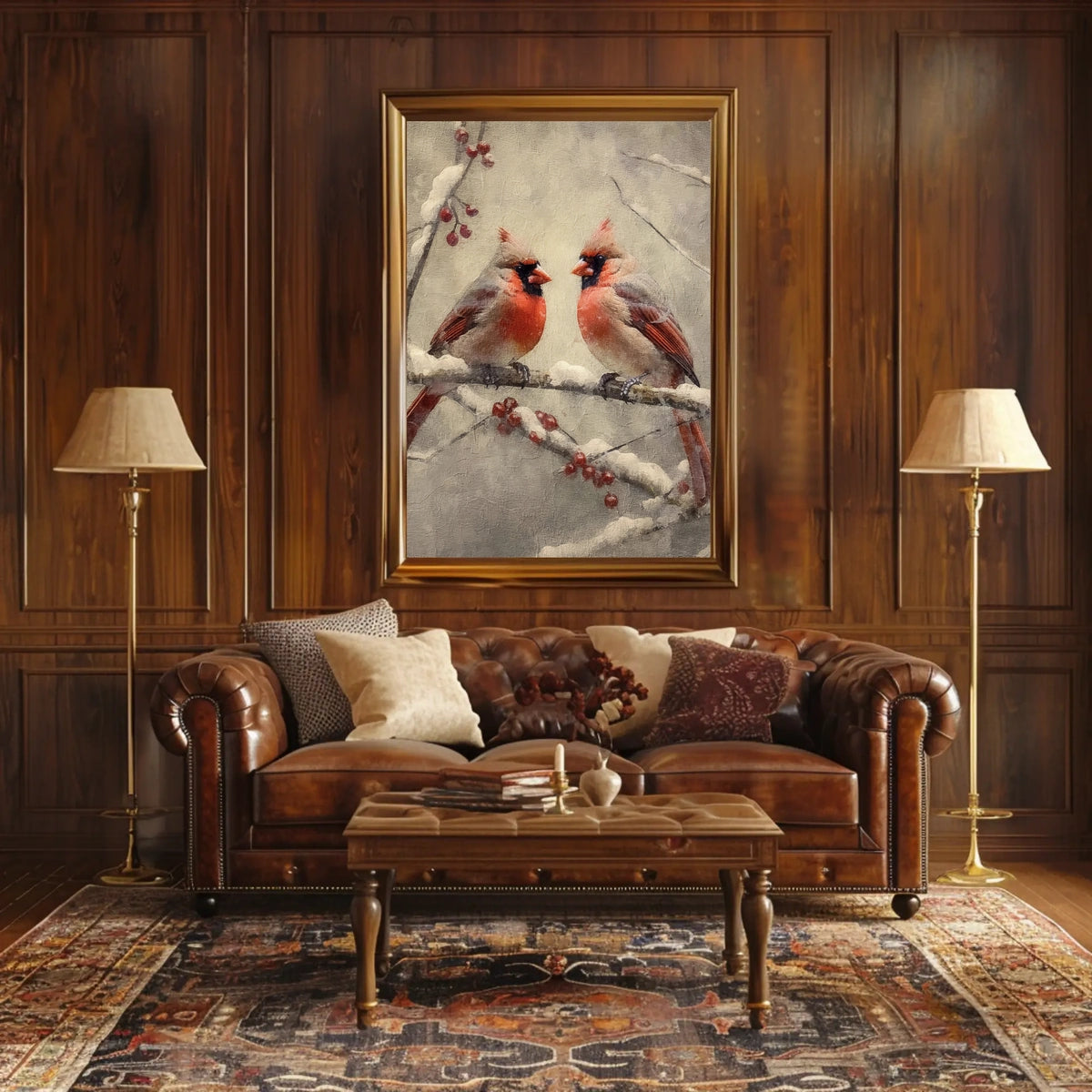 Winter Cardinals Poster