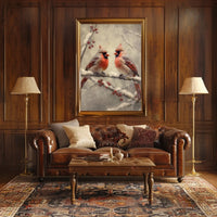 Winter Cardinals Poster