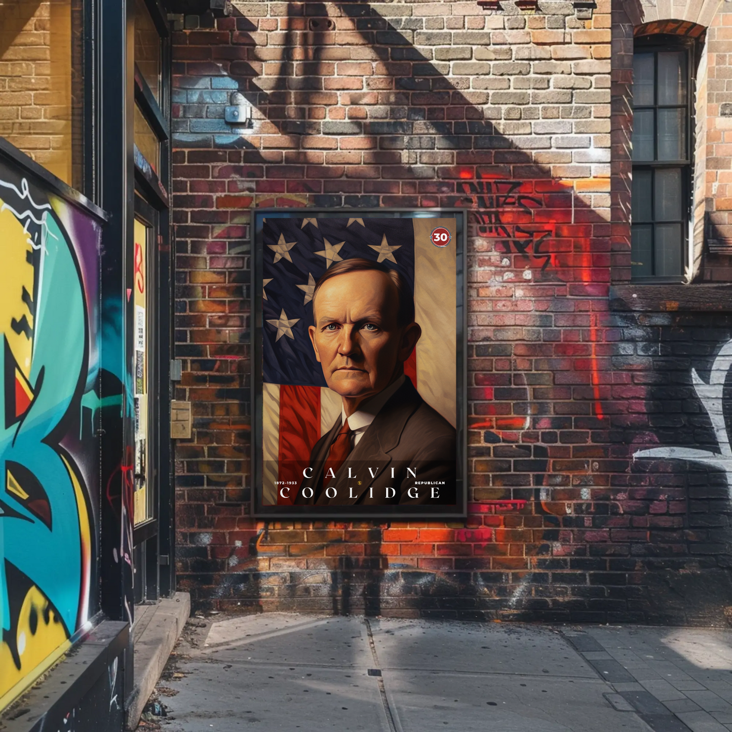 Calvin Coolidge 30th President Of The United States Portrait