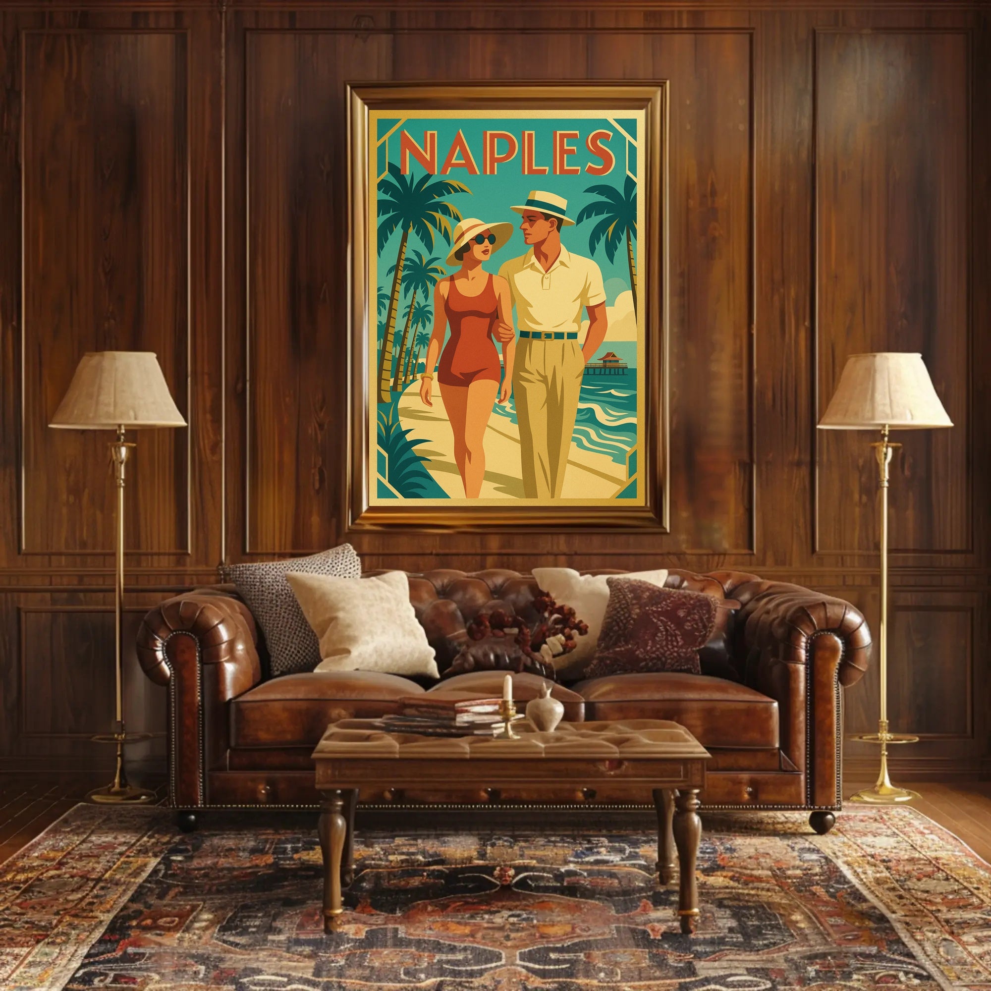 Vintage Naples Travel Poster