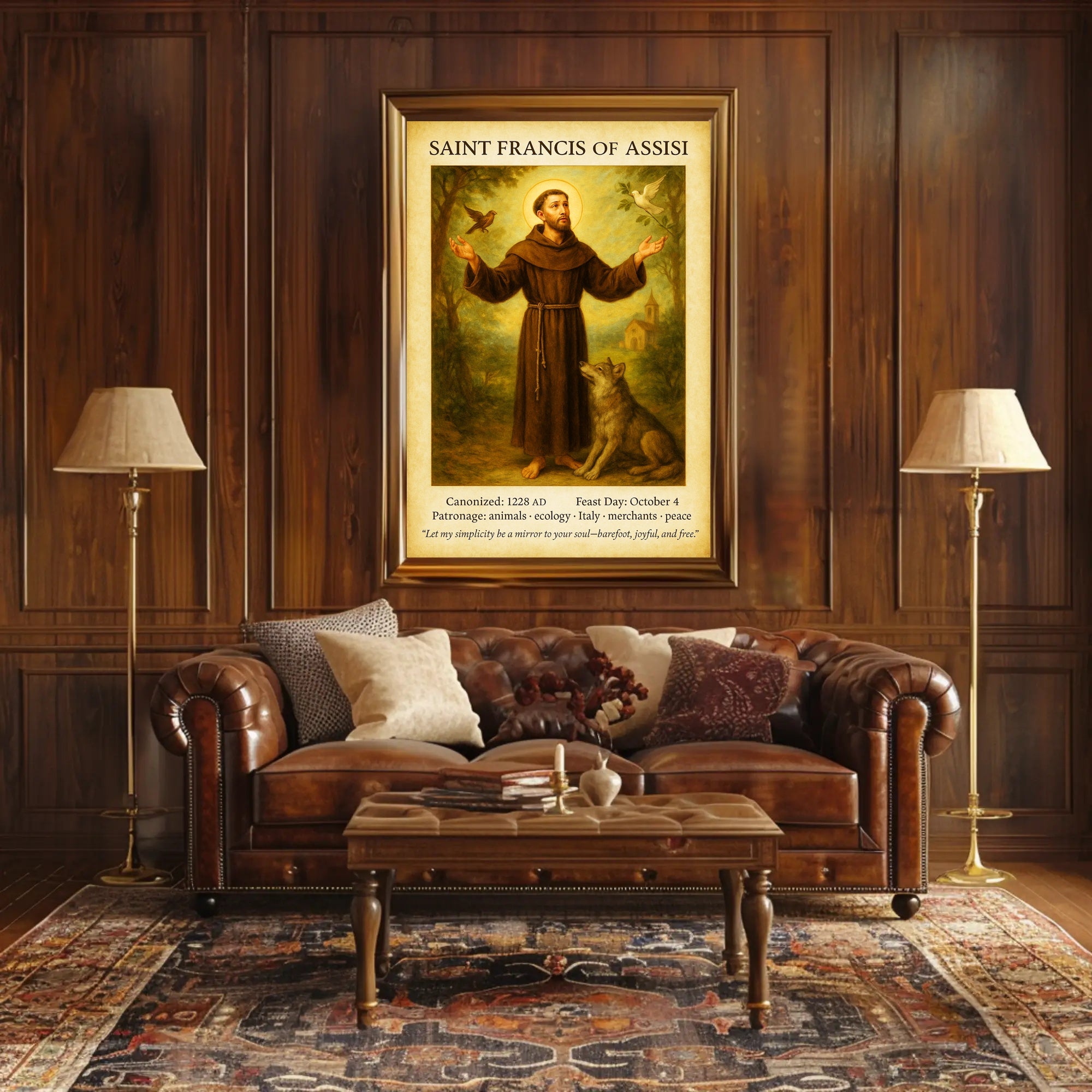 Saint Francis of Assisi Poster PosterGoat