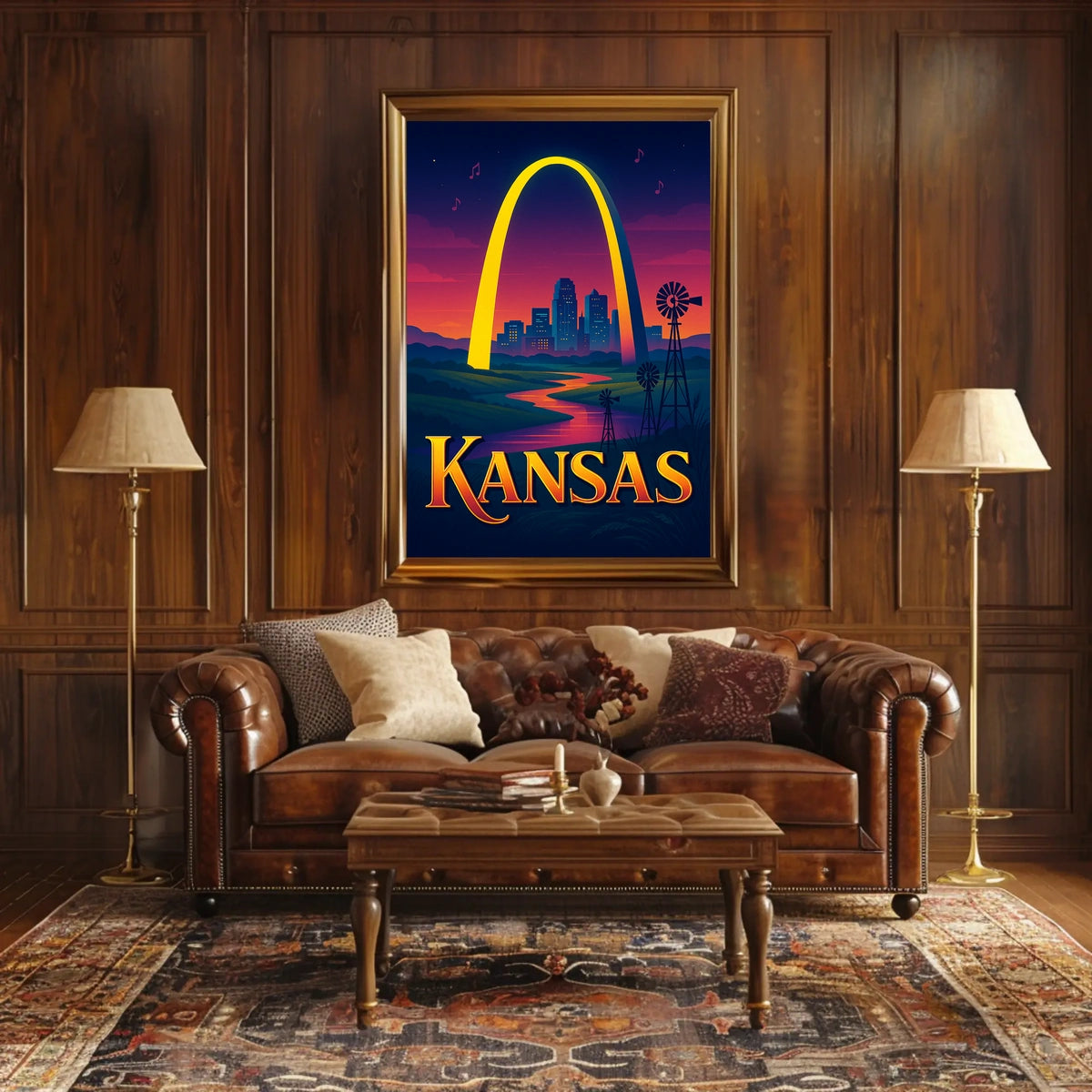 Kansas A Vibrant Tribute Poster