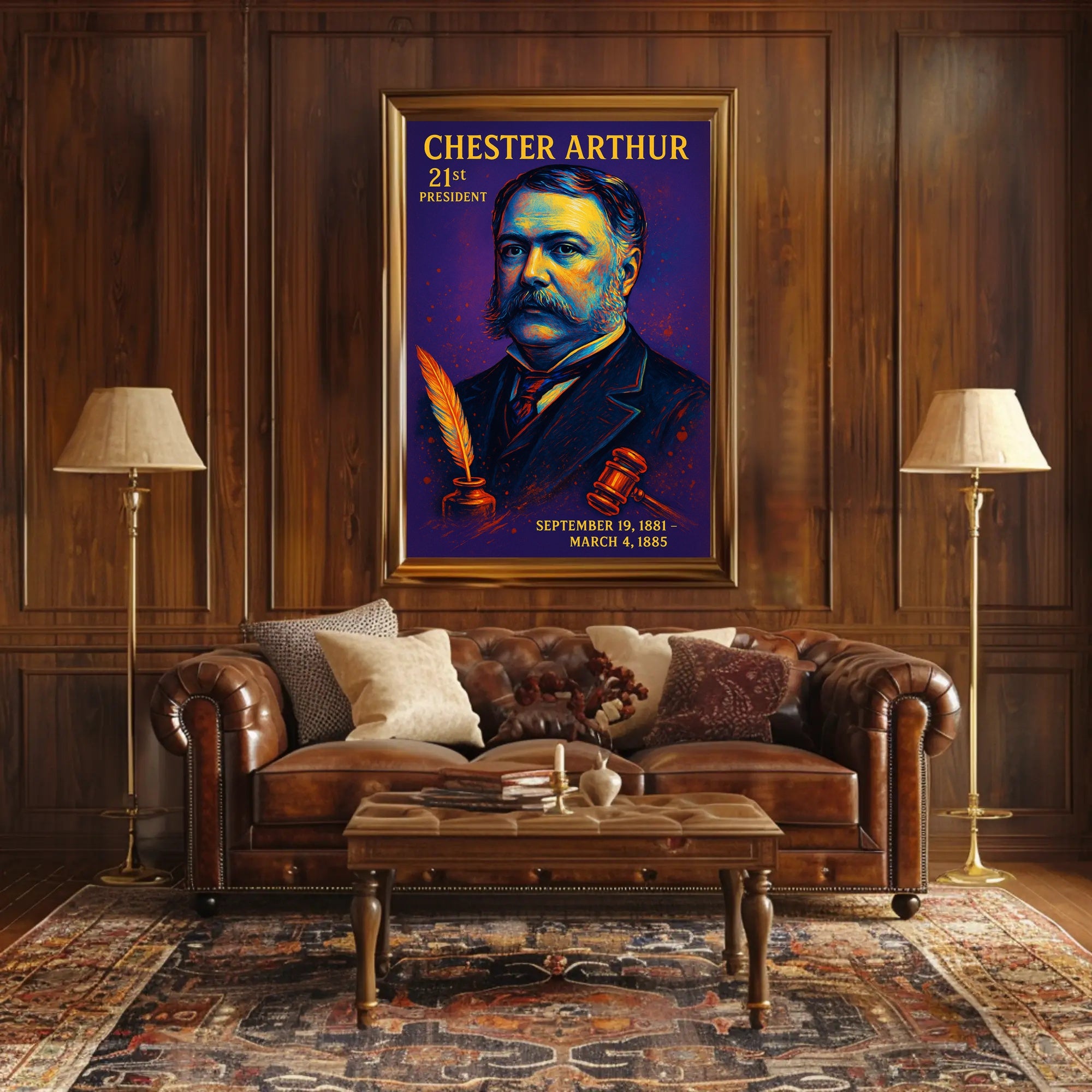 Chester Arthur 21St President Poster