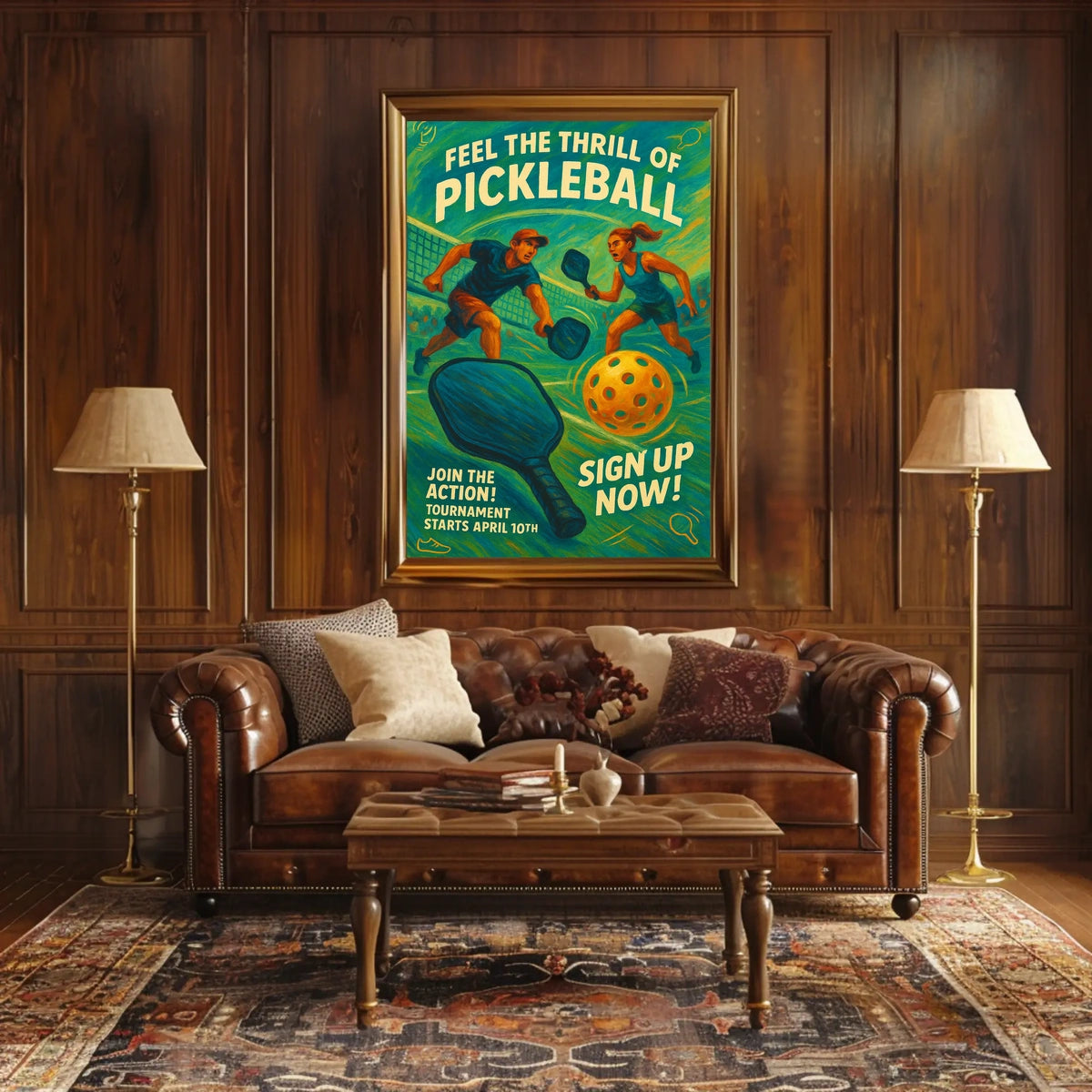 Pickleball Tournament Join the Action Poster