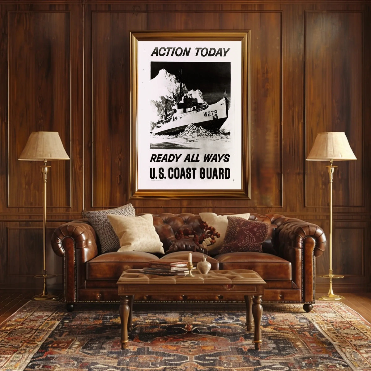 Coast Guard Ship in Ice Military Recruitment Poster