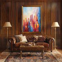 Abstract Cityscape Abstract Poster