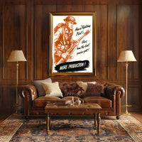 Vintage He’s a Fighting Fool WWII Poster
