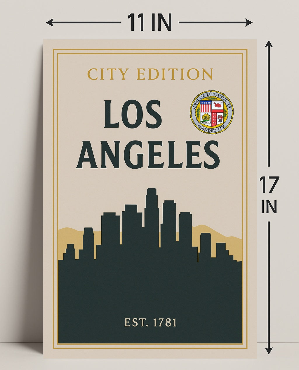 Los Angeles City Edition Poster PosterGoat