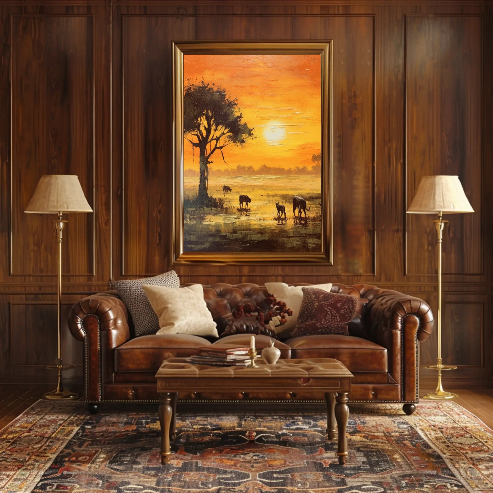 Sunset Serengeti Poster