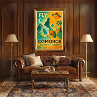 Tropical Adventure Awaits Comoros Travel Poster PosterGoat