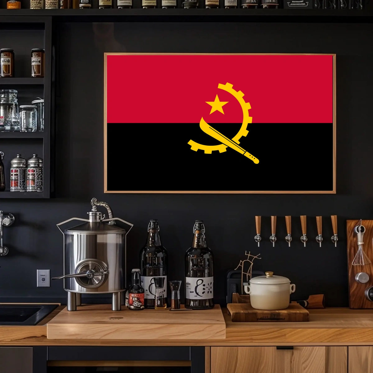 Angola Flag Poster