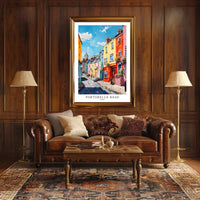 Portobello Road Impressionistic Urban or Cityscape Poster PosterGoat
