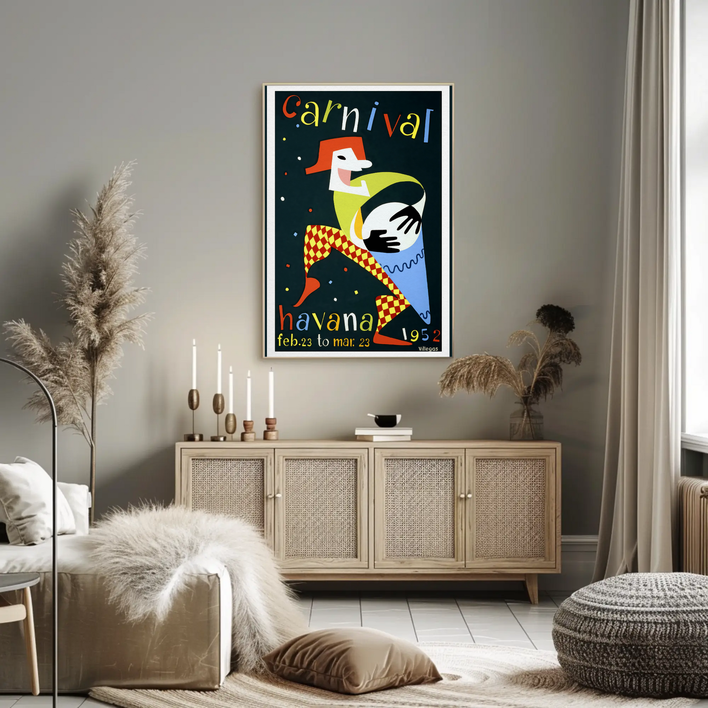 Havana Vintage Poster Carnival 1952