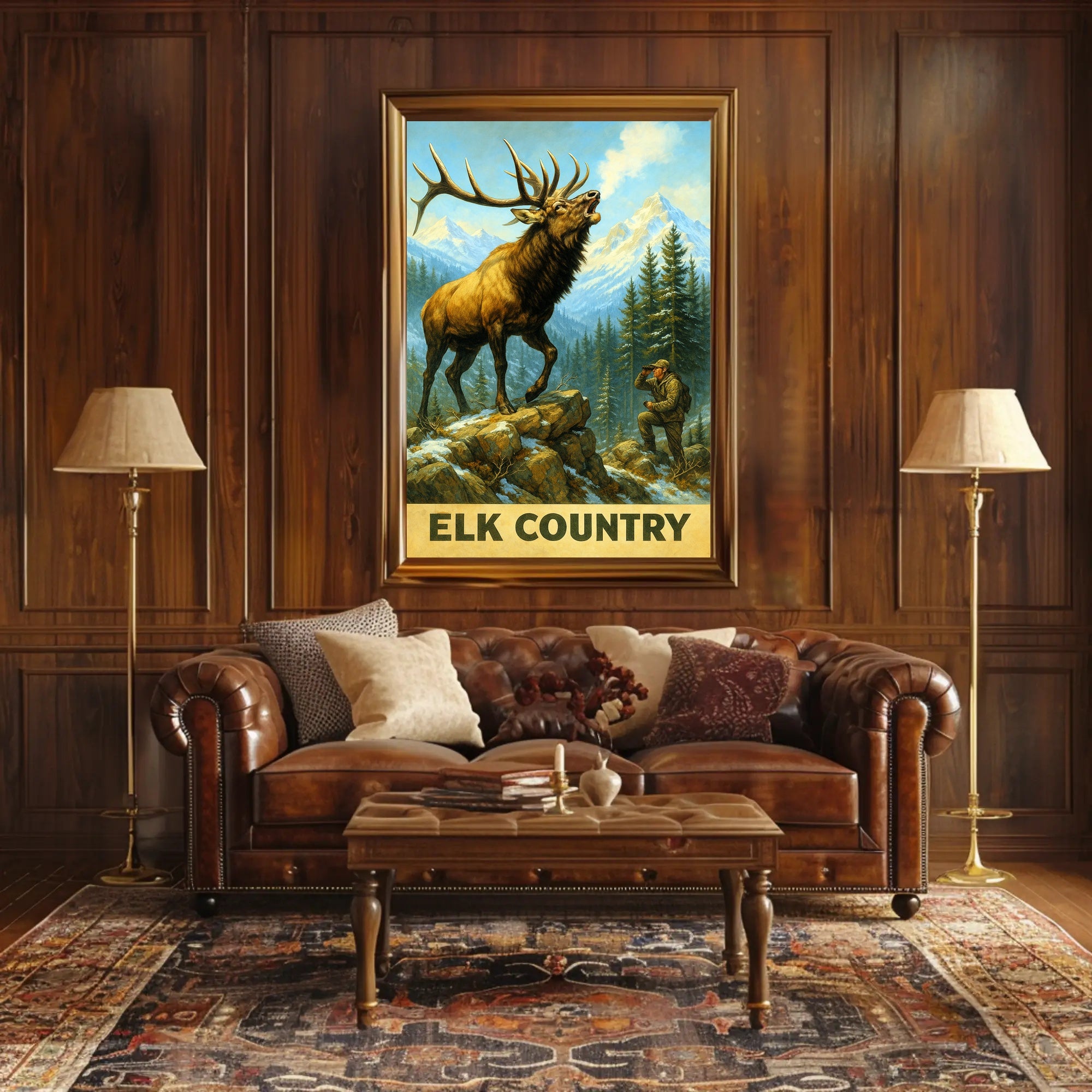 Elk Country Poster PosterGoat