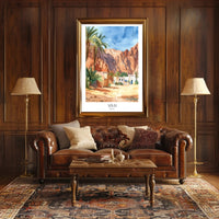 Picturesque Sinai Desert Scene: Travel Poster PosterGoat