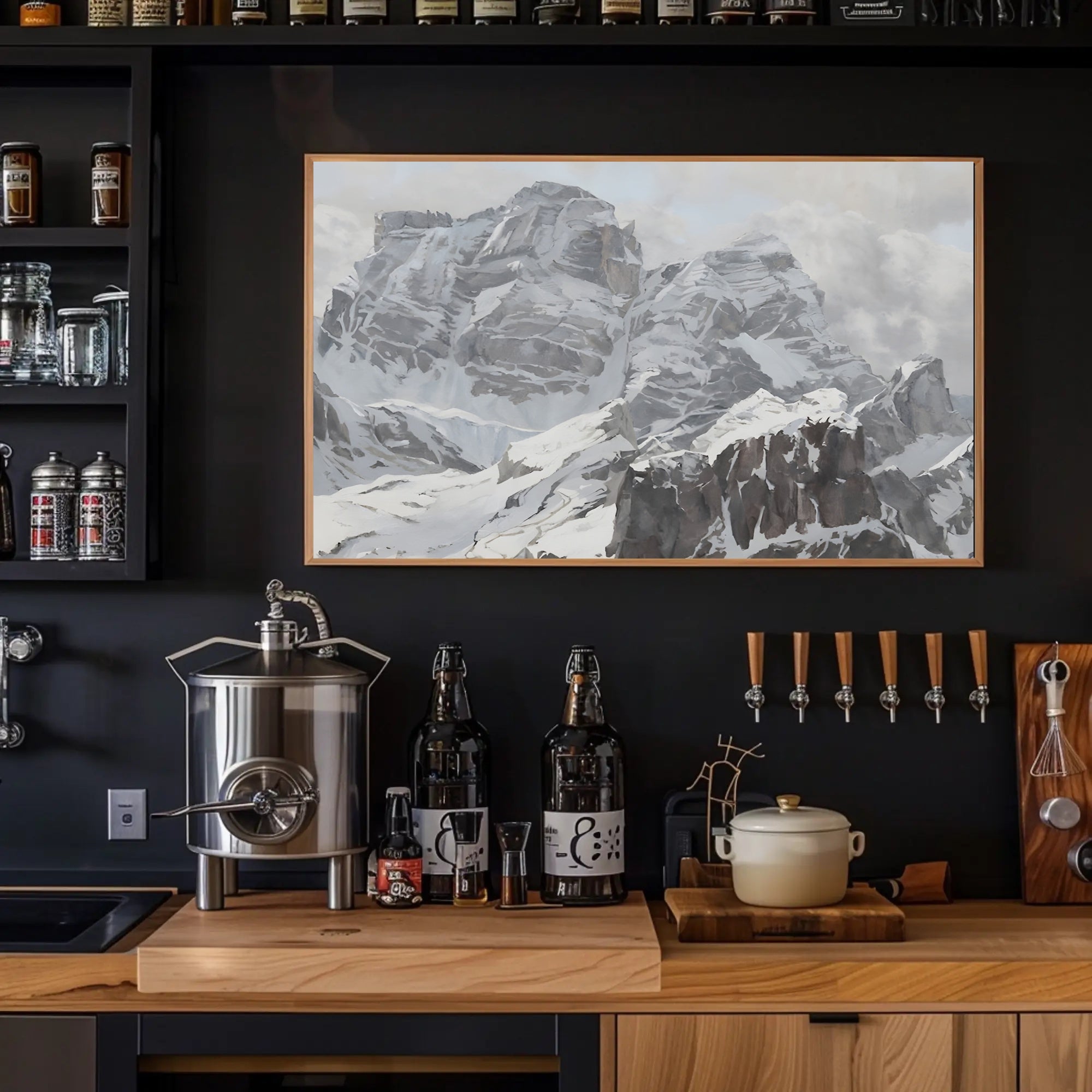 Majestic Alpine Peaks Poster