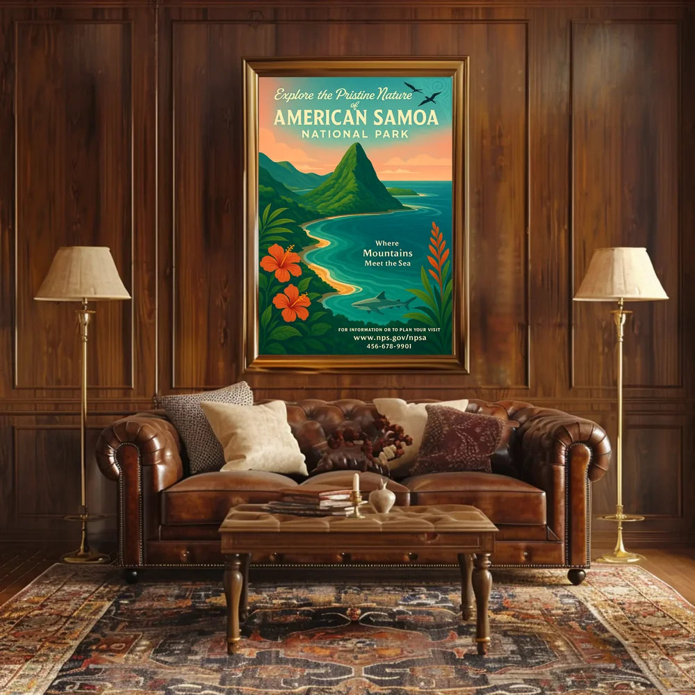 National Park Coastal Adventure Poster