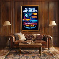 Cruisin Woodward 30th Anniversary Classic Car Poster