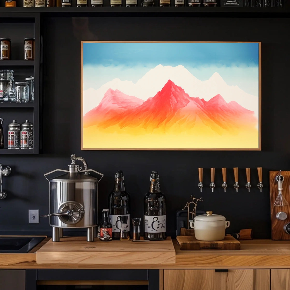 Vibrant Peaks Poster