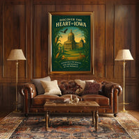 Discover The Heart Of Iowa Poster