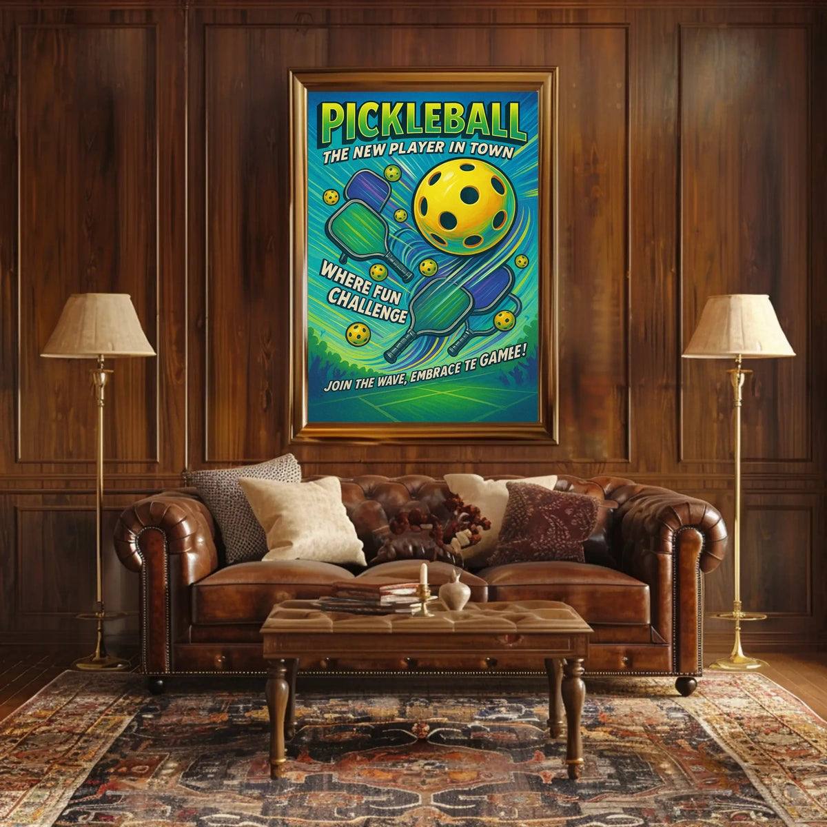Pickleball The New Player in Town Poster
