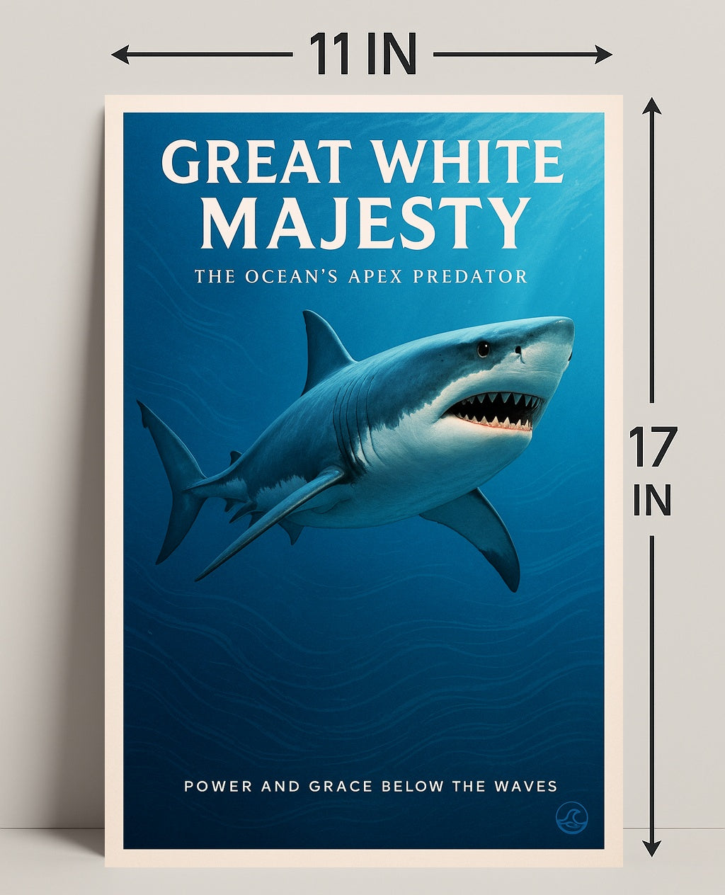 Great White Majesty Poster PosterGoat