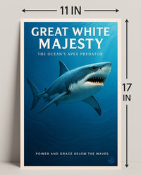 Great White Majesty Poster PosterGoat
