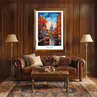Dublin Autumn Vibrance: Urban or Cityscape Poster PosterGoat