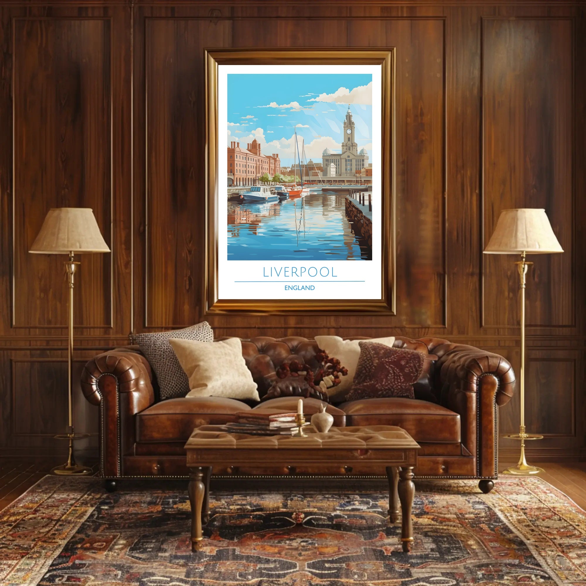 Scenic View of Liverpool Poster