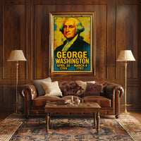 George Washington Pop Art Patriotic Poster Print