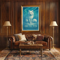 Arctic Fox Guardian of the Frozen Realms Poster