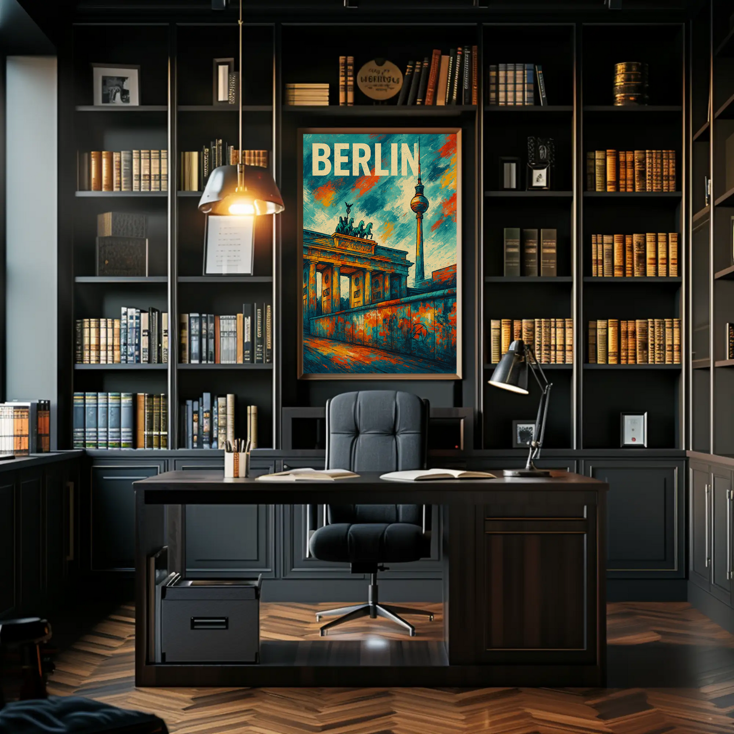 Berlin Landmark Urban Edge Travel Poster