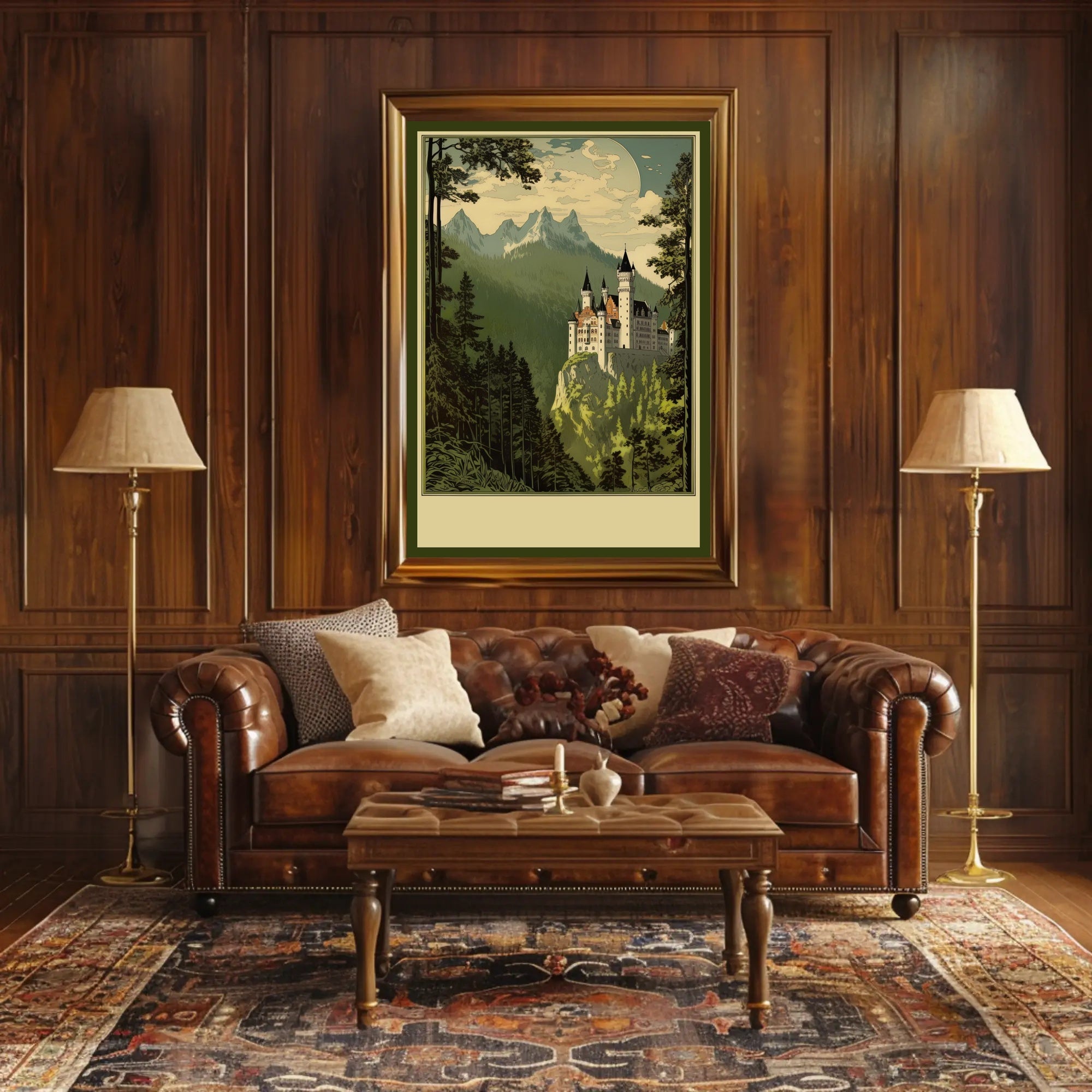 Enchanted Castle in the Mountains Poster