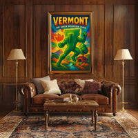 Vermont The Green Mountain State Poster