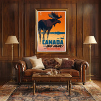 Canada Adventure Awaits: Vintage Travel Poster PosterGoat